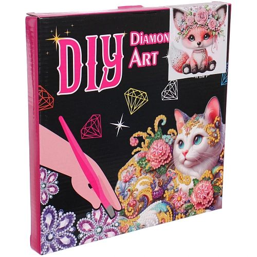 Набор для творчества на акриловой подставке DIAMOND, лисичка, 24245см, (коробка)_6