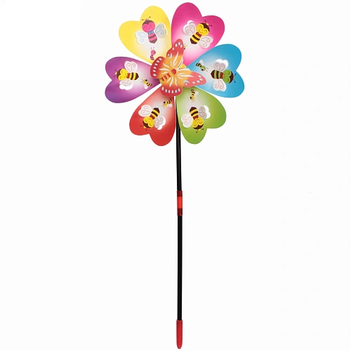 Ветрячок Летняя полянка d-22 см, 50 см, в ассортименте_10