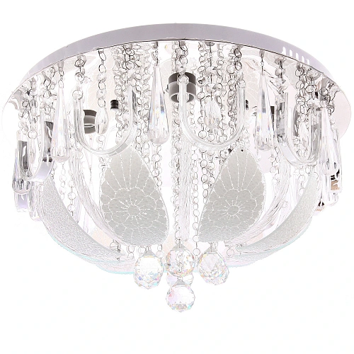 Люстра 5*40Вт Е27+LED 30*50*50см хром A8227-500