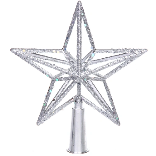 Звезда на елку Кремлевское сияние 1518 см, Серебро_3