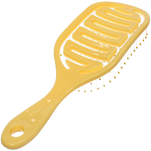 Расческа массажная продувная МАРЦИПАН, цвет желтый, 824см (пластиковая коробка)_8