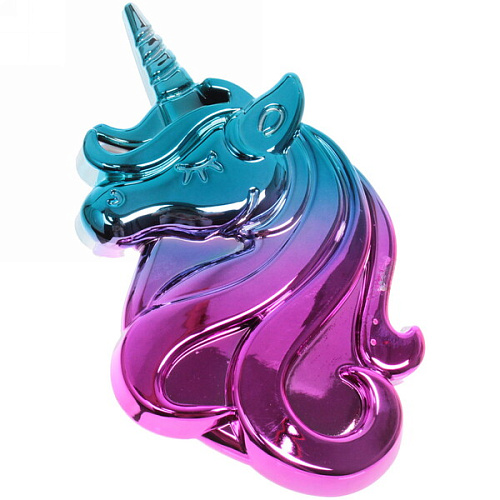 Расческа массажная "Your Style -Единорог ", цвет розовый/синий, в пластиковой коробке, 10*12,5см