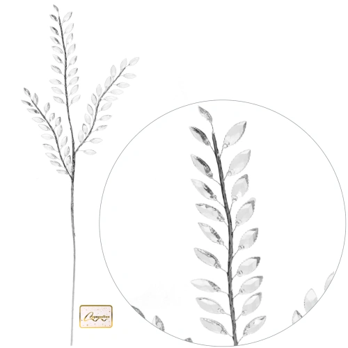 Ветка декоративная "Изысканный стиль" 80 см, Прозрачный
