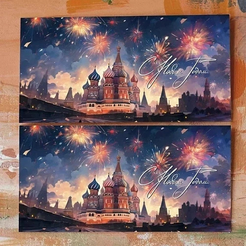 Конверт "С Новым Годом (Москва)" Cn206