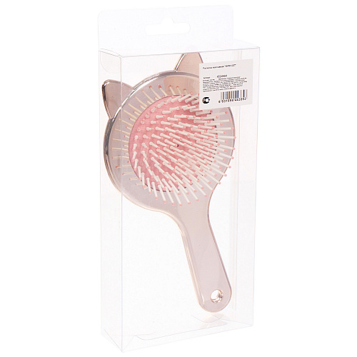 Расчёска массажная зеркальная КИТИ СЕТ, цвет благородное золото, 19510см (коробка PVS)_7