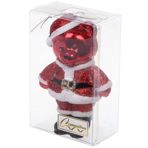 Ёлочная игрушка Волшебный медвежонок 8512 см, красный_10