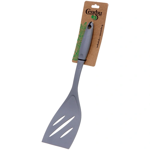 Лопатка кухонная пластиковая с прорезями Graphite 32,5см_3