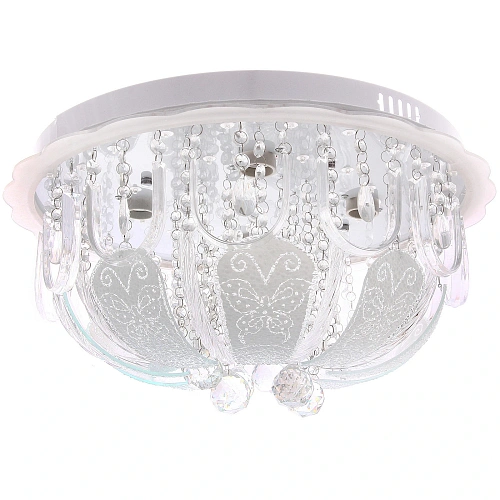 Люстра 5*40Вт Е27+LED 30*50*50см хром A8121-500