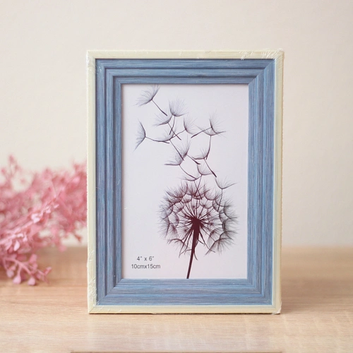 Фоторамка 10*15см "Вена" синий, пластик