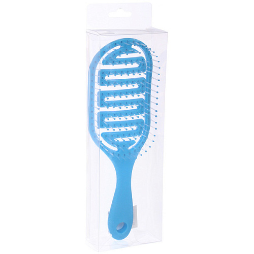 Расческа массажная продувная МАРЦИПАН, цвет голубой, 824см (пластиковая коробка)_5