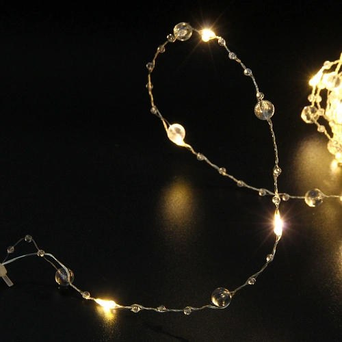 Гирлянда для дома НИТЬ Льдинка 10 м 100 ламп LED, 8 реж,IP-20, Теплый белый_14