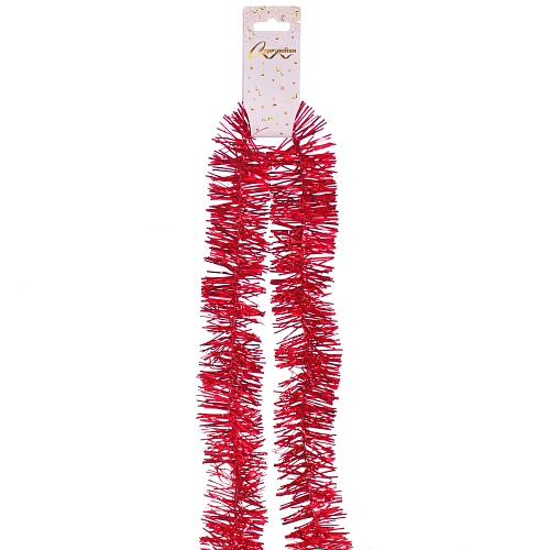 Мишура 2м 5см Классика Рубин_3