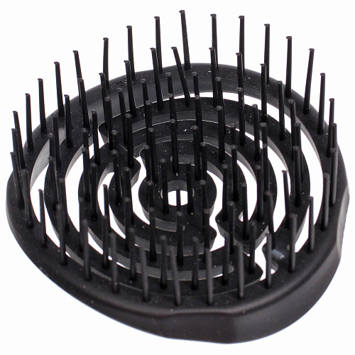 Расческа массажная компактная Сosmo style, цвет черный, 8см, форма круг, в пластиковой коробке_3