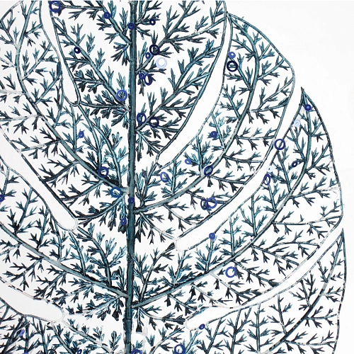 Ветка декоративная Сказочный папоротник 40 см, Сапфир_3