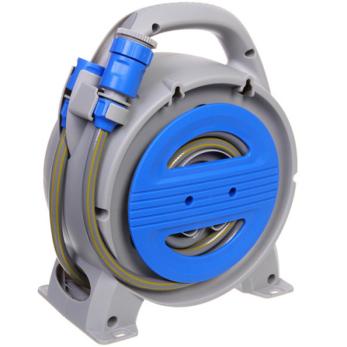 Катушка Grower со шлангом 12 и адаптерами, 10м серо-синяя AM5045_4