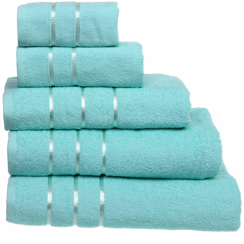 Полотенце махровое 30*60см "LUNA" цвет мятный 05010 плотность 360гр/м2