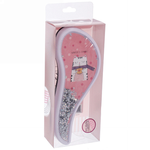 Расческа массажная  Prestige - Котик Оливер, микс 4 цвета , 819 (коробка PVC)_9