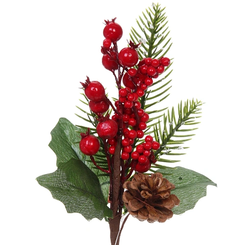 Ветка декоративная Лесная симфония 25 см_3