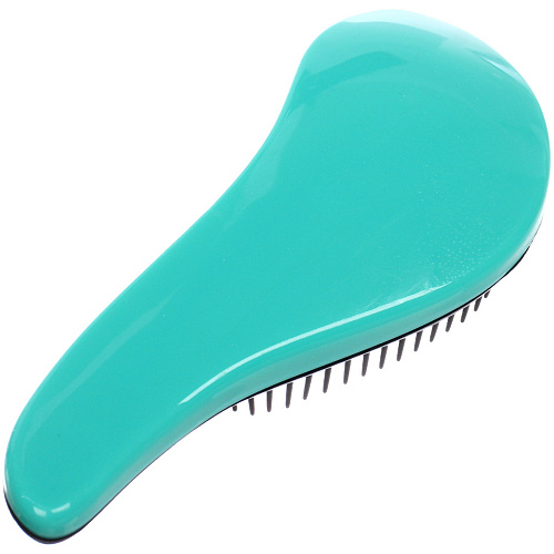 Расческа массажная Компактная-капля, цвет мятный, в коробке, 15см_4