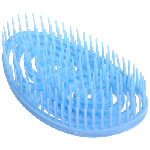 Расческа массажная компактная ФИЕРО, цвет синий, 1258см (PVC коробка)_4