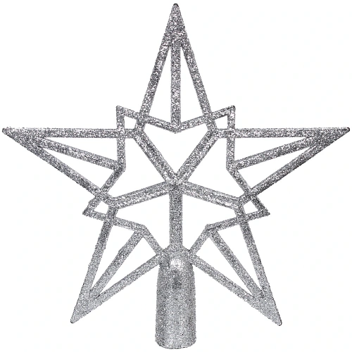 Звезда на ёлку 2020 см Путеводная звезда, Серебро_3