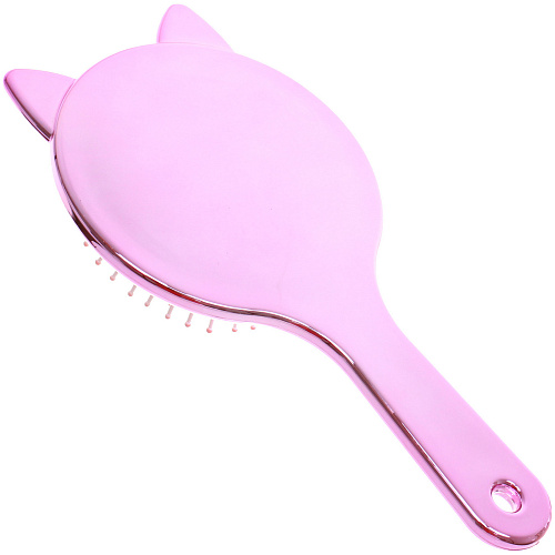 Расчёска массажная зеркальная КИТИ СЕТ, цвет розовое золото, 19510см (коробка PVS)_6