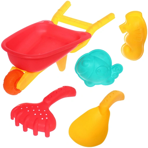 Набор для игры в песочнице Тачка, 3214 см, 5 предметов, микс_8