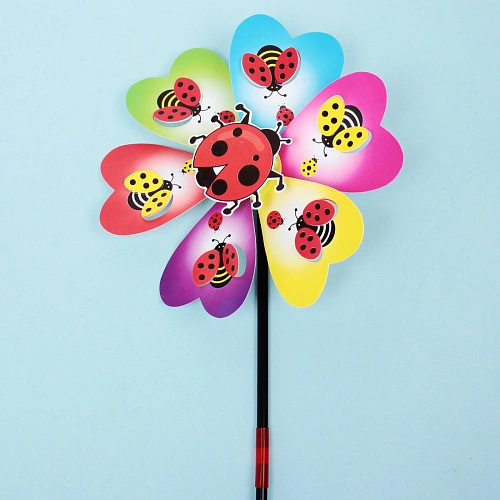 Ветрячок Летняя полянка d-22 см, 50 см, в ассортименте_11