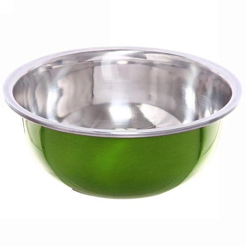 Миска металлическая 21 см 1000 мл зелёная