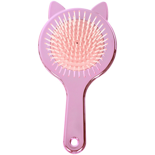 Расчёска массажная зеркальная КИТИ СЕТ, цвет розовое золото, 19510см (коробка PVS)_3