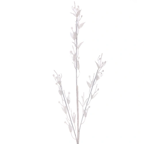 Ветка декоративная Сказочные блики 65 см, Белый_6