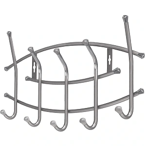 Вешалка настенная 440*300*85 (5 крючков) Матовый серый ВНП3/МС