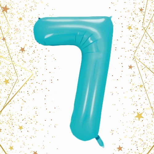 Шар фольгированный 32'81см Цифра 7 (голубой)_2