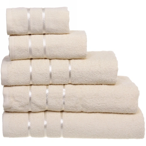 Полотенце махровое 30*30см "LUNA" цвет бежевый 01020 плотность 360гр/м2