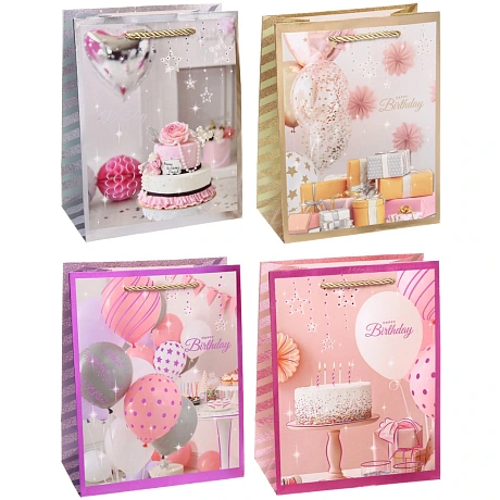 Пакет подарочный "Для празника" 23*18*10 см