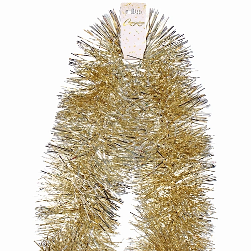 Мишура Искра 2м, d-15 см, Шампань_3