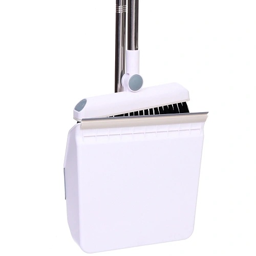 Набор для уборки, щетка для пола с совком Профи белый 8815_18