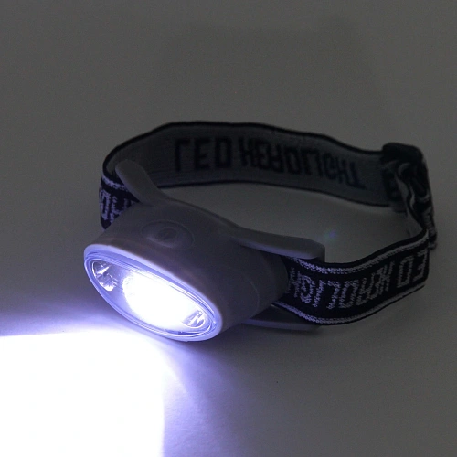 Фонарь налобный 5 режимов, 3LED, аккумуляторная батарея 400mAh USB HL-001_10