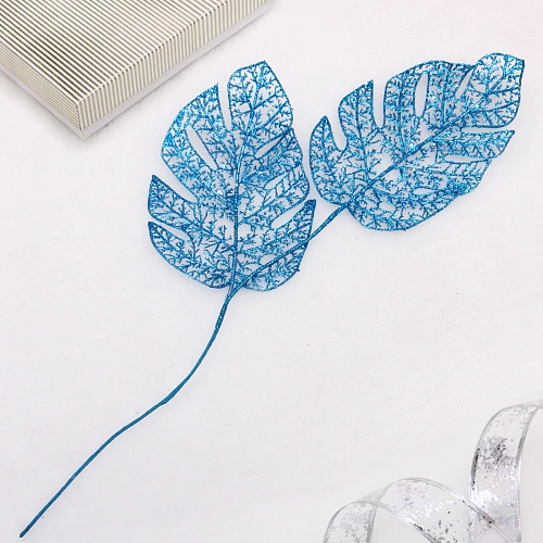 Ветка декоративная "Южная зима" 62 см, Голубой