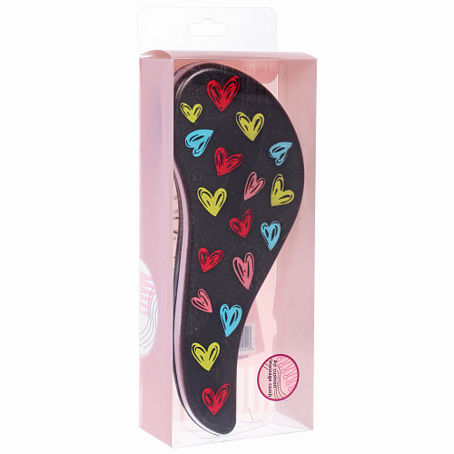 Расческа массажная компактная АМОР, микс 4 дизайна, 187,5см (PVC коробка)_7