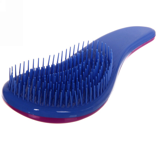 Расческа массажная Компактная-капля, цвет фиолетовый, в коробке, 15см_4