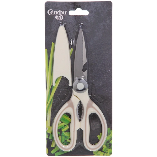 Ножницы кухонные 21см с орехоколом 395_7