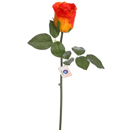 Цветок искусственный "Natur" 50см Розочка оранжевая