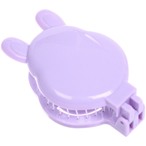 Расчёска массажная складная с зеркалом БИННИ, цвет сиреневый, 105653см (коробка PVS)_4