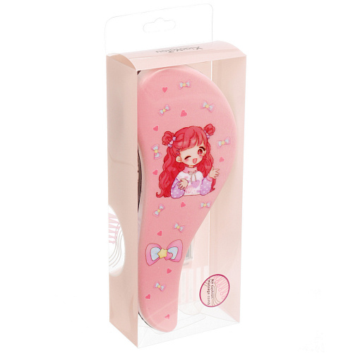 Расческа массажная компактная АНИМЕШКИ, микс 4 дизайна, 187,5см (PVC коробка)_8