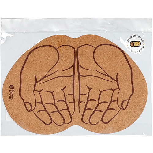 Коврик пробковый 4330см Ладони для бани и сауны  _2