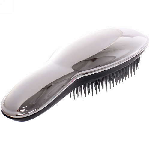 Расческа массажная компактная "Beauty Bar", цвет серебро, в коробке, 20*7см