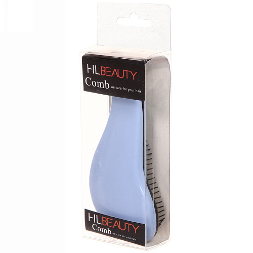 Расческа массажная Компактная-капля, цвет синий, в коробке, 15см_5