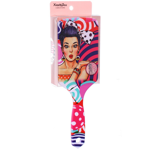 Расческа массажная прямоугольная форма КОЛЛЕКЦИЯ ИМАНИ - ФОРТУНА, микс 4 дизайна, 247,5см (PVC упаковка)_9