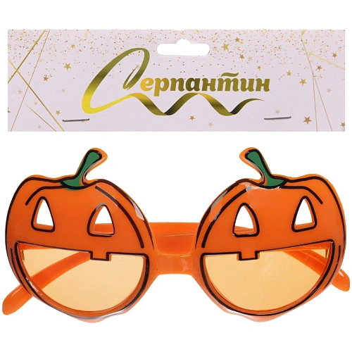 Очки карнавальные Зловещие тыквы 13,57 см_5